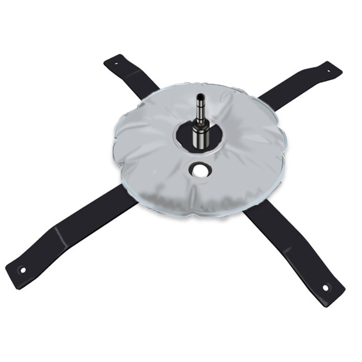 Schweres Bodenkreuz (schwarz) mit Wassersack