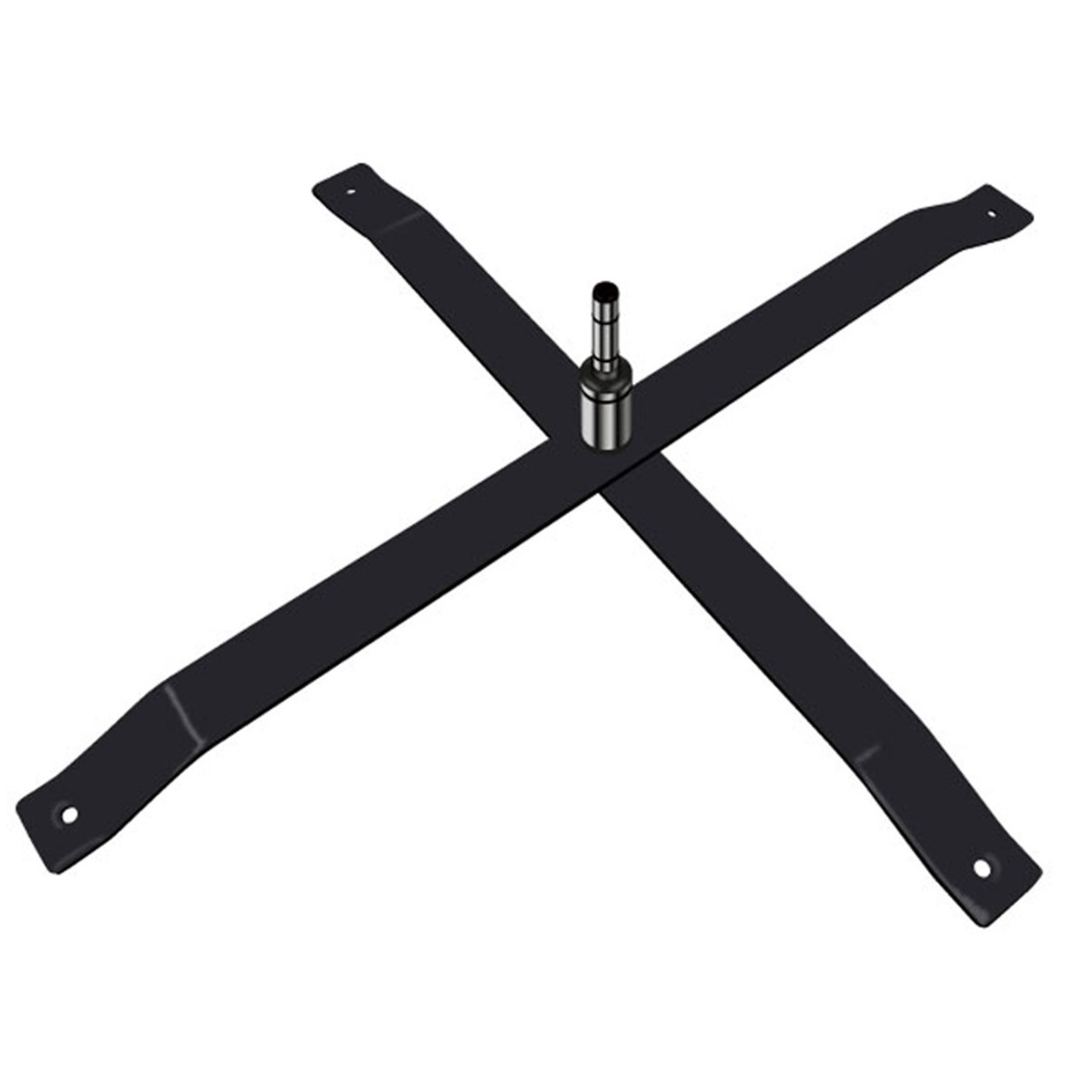 Schweres Bodenkreuz (schwarz) ohne Wassersack