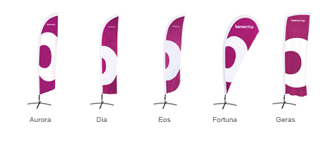 Beachflag Modelle bei bannerstop